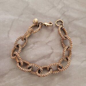 ✨💖 J.Crew Gold Rhinestone Pave Iconic Classic Link Bracelet 💖✨